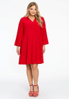 Tunic Swing collar DOLCE - red 