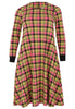 Dress zipper CHECK - green  - #4