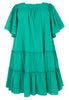 Dress flounces SOFT COTTON - green  - #4