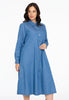 Blouse dress CHAMBRAY - blue