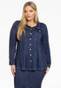 Blouse flare DENIM DOLCE - blue