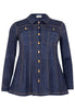 Blouse flare DENIM DOLCE - blue - #4