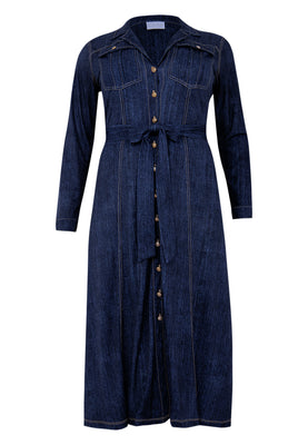 Dress long DENIM DOLCE - blue - #4